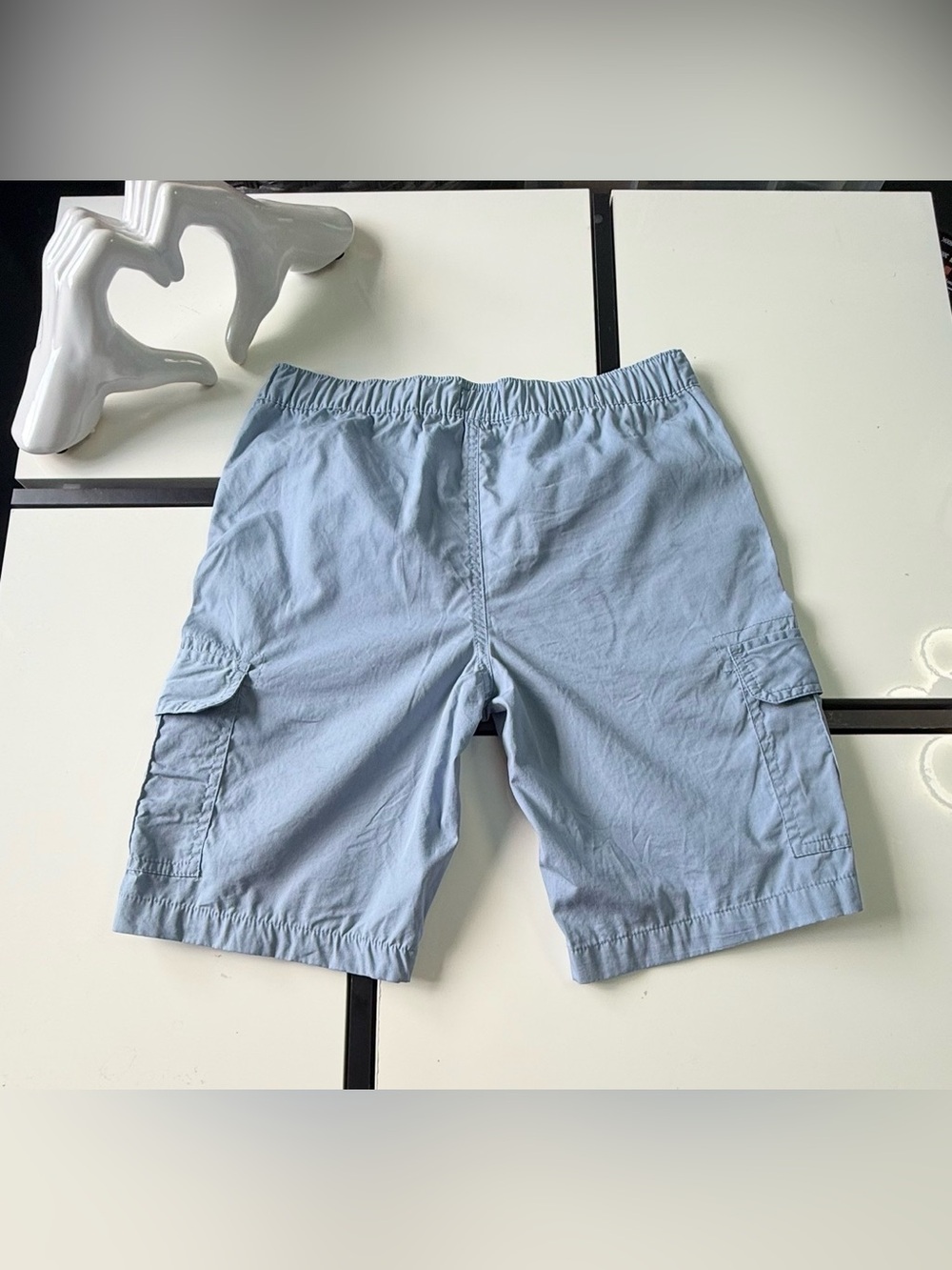 Weatherproof Vintage Boys Cargo Shorts Size L (14-16) Light Blue 100% Cotton